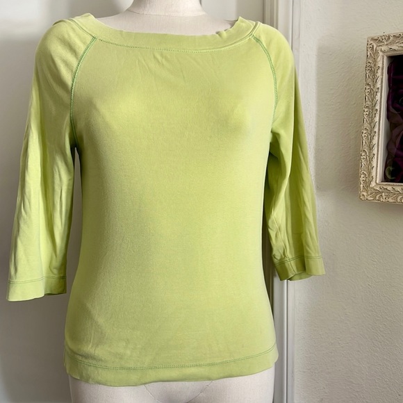 High Sierra~2~Casual Tops / Red & Chartreuse - Picture 3 of 14